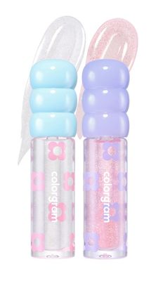 COLORGRAM FRUITY GLASS TINT MINI SET 01 DOUBLE GLOSS | Moisturizing &amp; Long Lasting Korean Lip Stain Tint | Stocking Stuffer, Gifts for Women and Teen Girls