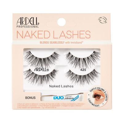 Ardell Naked Lashes 425, 2 Pairs, with DUO Clear-White Adhesive, Subtle Volume &amp; Length