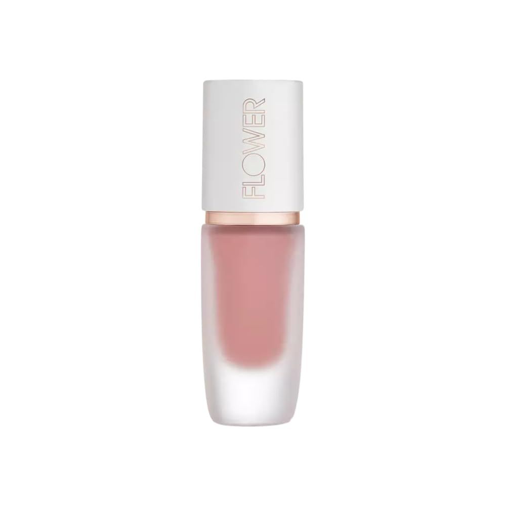 FLOWER BEAUTY By Drew Barrymore Perfect Pout Lip Color - Soft Matte Finish - Liquid Lipstick - Comfortable  Lightweight Feel (Dune)