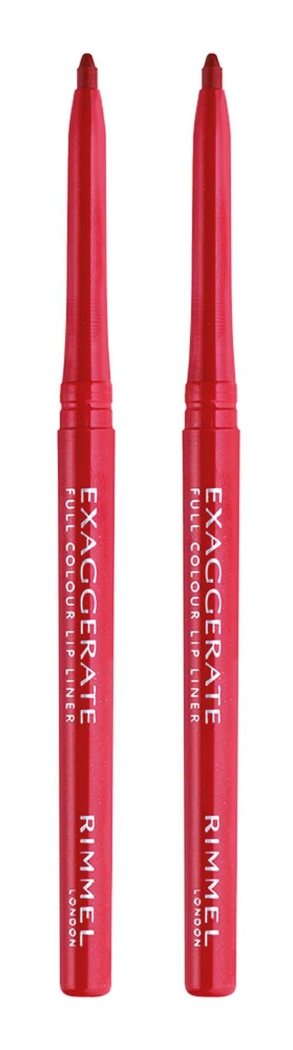 Rimmel Exaggerate lip liner, Red Diva, 2 Count