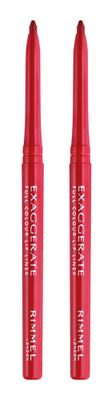 Rimmel Exaggerate lip liner, Red Diva, 2 Count