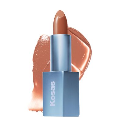Kosas Weightless Lip Color Nourishing Satin Lipstick - High Impact Lip Color with Clean Formula - Comfy Feel &amp; Soft Finish - Vegas