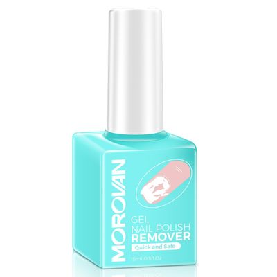 Morovan Gel Nail Polish Remover Professional Gel Remover for Nails Easily &amp; Effectively Gel Polish Remover in 3-5 Minutes No Need Soaking or Wrapping