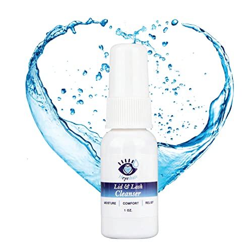 Heyedrate Lid and Lash Cleanser Spray - Gentle, Pure Hypochlorous Acid Spray for Eye Irritation - Fast Acting, Soothing Formula - Everyday Eyelid Cleansing Spray - 1 Ounce Bottle
