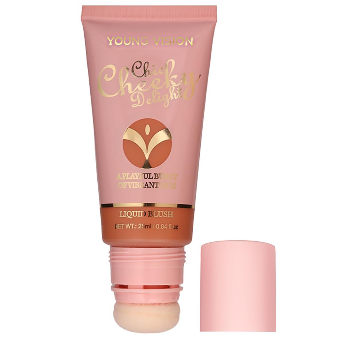 YOUNG VISION Matte Liquid Blush Wand - Velvety Cheek Tint | Long-Lasting Rubor Liquido Matte | Blendable &amp; Buildable | Maquillaje para Mejillas,25ml0.84 fl oz