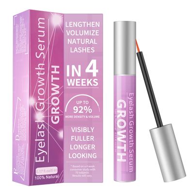 Eyelash Growth Serum Volumizing Lash Serum For Eyelash Growth Longer &amp; Thicker Lash Enhancing Serum With Natural Formula Vegan &amp; Cruelty-Free (5 mL)