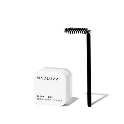 MADLUVV Clean Girl Brow Slick Clear Eyebrow Styling Gel for a Natural Looking Polished Finish with a Strong Hold, Vegan and Cruelty Free (Small) (Clean Girl - Small)