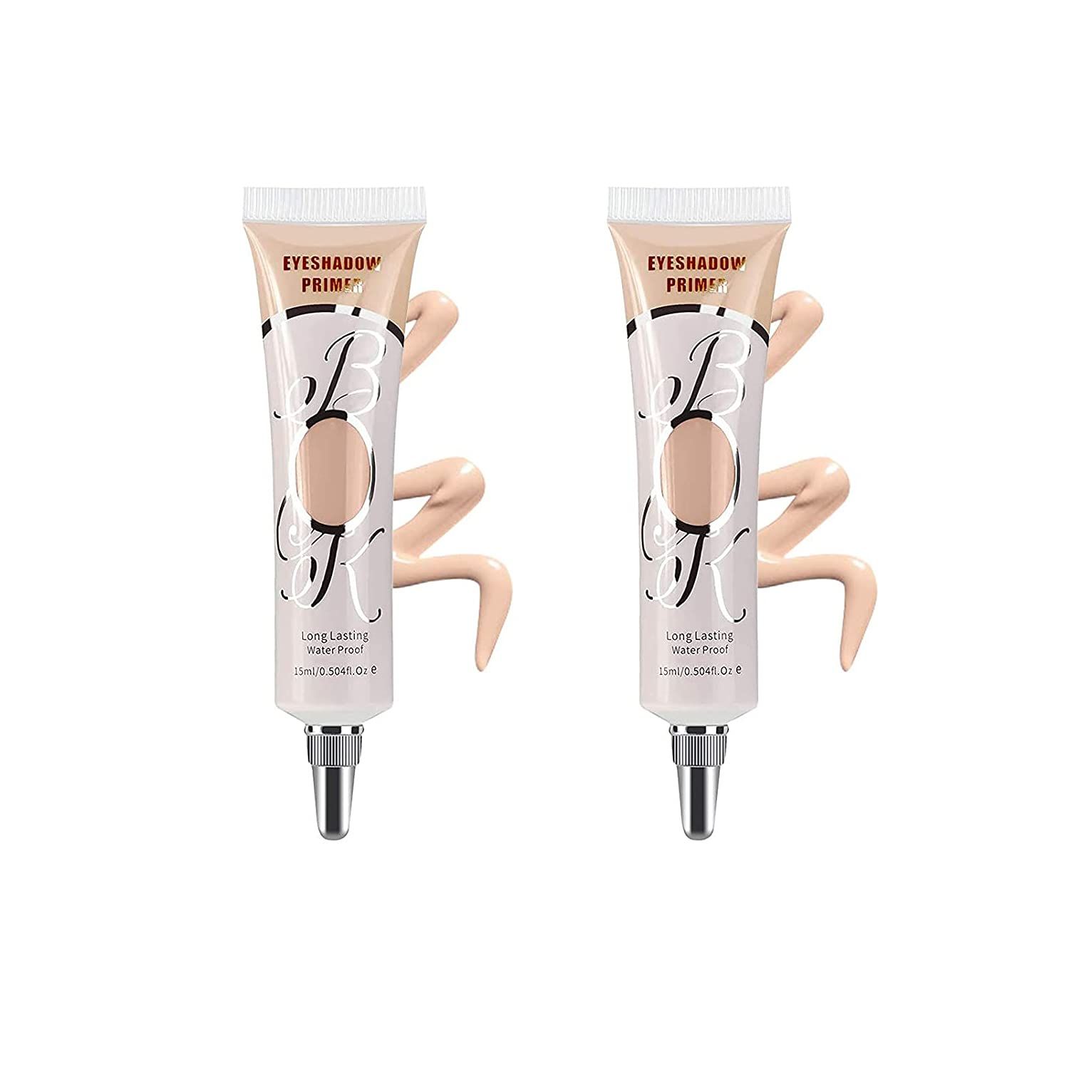 LOKFAR 2 Pack Matte Eyeshadow Primer for Oily Lids Medium Eyeshadow No Crease Eye Primer Makeup Eyeshadow Base Waterproof &amp; Smudge-proof &amp; Long Lasting Cream Liquid Eye-shadow for All Shadows (Set B)