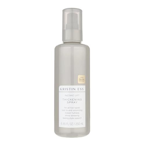 Kristin Ess Hair Instant Lift Thickening Spray for Volume  Fullness on Fine Hair, Shine Renewing, Style Support, Sulfate and Paraben Free, 8.45 fl. oz.
