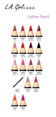 17 Colors of L.A. Girl Lipliner Pencil