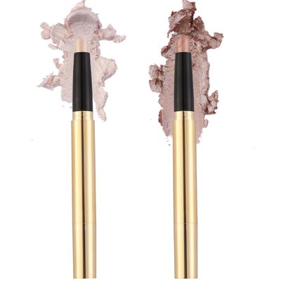 Vodisa Eyeshadow Stick, Cream Eyeshadow Pencil Crayon, Smooth High Pigmented Eye Shadow Pen, Waterproof Long Lasting Highlighter Eye Makeup Set Rose Gold Shimmer