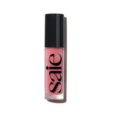 Saie Glossybounce High-Shine Hydrating Lip Gloss Oil - Sheer Tinted Lip Oil with Hyaluronic Acid  Jojoba Oil for Long-Lasting Moisture - Play (.17 oz)