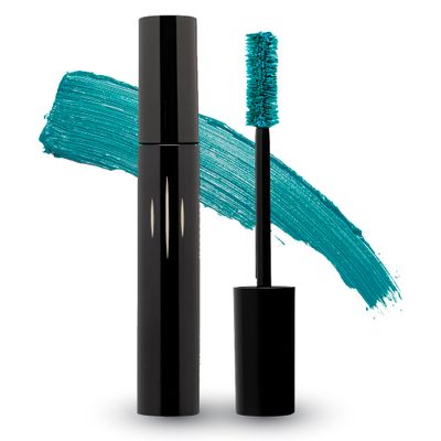 Radiant Professional Lengthening Mascara - Fiber Lash Mascara For Extreme Length &amp; Volume - Natural Wax Formula, Cruelty-Free - Mascara Smudge-Proof Silicone Brush - (0.43 oz) (Azure 04)