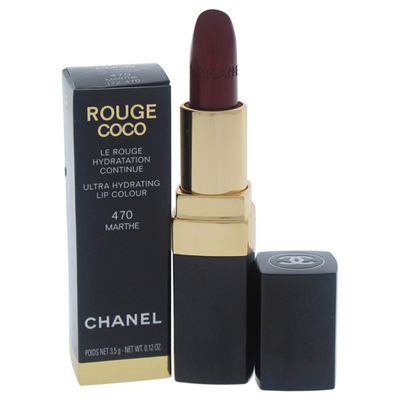 Chanel Rouge Coco Ultra Hydrating Lip Color for Women, # 470 Marthe, 0.12 Ounce