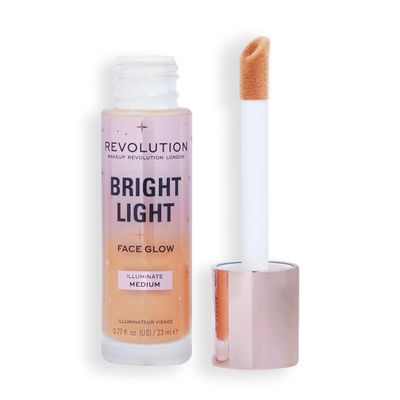Revolution, Bright Light Face Glow, Lightweight &amp; Brightening Multi-Use Skin Tint, Illuminating and Natural Glow Finish, Illuminate Medium, 0.77 Fl. Oz