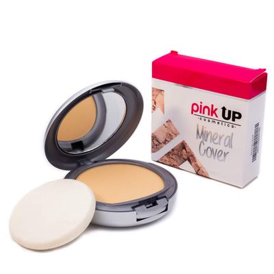 PINK UP Mineral Cover Compact Powder| Make Up| Setting Powder| Pressed Powder| Face Make Up |Long-lasting| Full coverage| Does not clog skin pores| Model PKM100