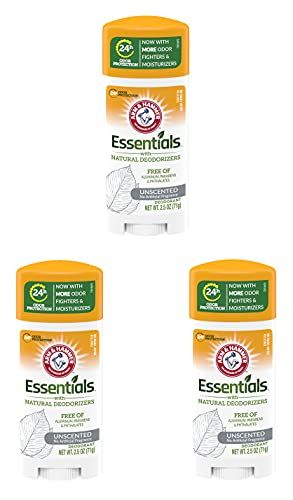 Arm &amp; Hammer Deodorant 2.5 Ounce Essentials Unscented (73ml) (3 Pack)