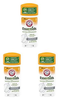 Arm &amp; Hammer Deodorant 2.5 Ounce Essentials Unscented (73ml) (3 Pack)