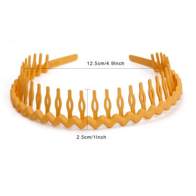 WOVOWOVO Plastic Hair Bands with Teeth, 10 Packs Thin Headbands for Women Girls Teens, Non Slip Hair Comb Head Bands Hair Accessories