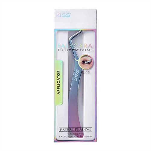 KISS Falscara DIY Eyelash Extension Wisp Applicator for Mistake-Proof Artificial Lash Placement - Ergonomically Designed Handle to Easily Build Your Featherlight Synthetic Reusable Eyelash Clusters