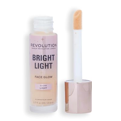 Revolution, Bright Light Face Glow, Lightweight &amp; Brightening Multi-Use Skin Tint, Illuminating and Natural Glow Finish, Gleam Light, 0.77 Fl. Oz