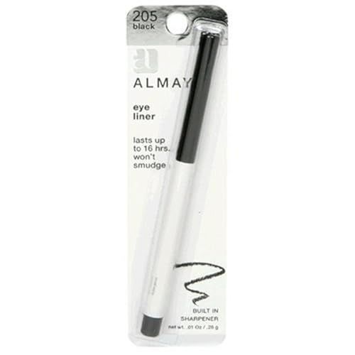 Almay Eyeliner Pencil, Black 205, 0.01 oz (Pack of 2)