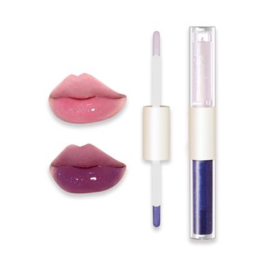 KWOLYKIM 2 In 1 Double Mirror And Matte Lip Gloss, Hydrating Lip Gloss with Essential oil, Liquid Shine Glossy Lip Tint, Hydrated &amp; Fuller-looking Lips, Long-Lasting Sweet Lip Glaze