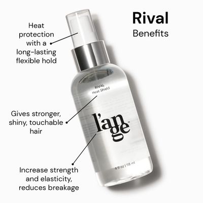 L'ANGE HAIR Rival Heat Shield Hair Spray - Thermal Protection - Anti-Oxidants &amp; Keratin Heat Protection Spray - Frizz &amp; Damage Control - Paraben-Free Treatment