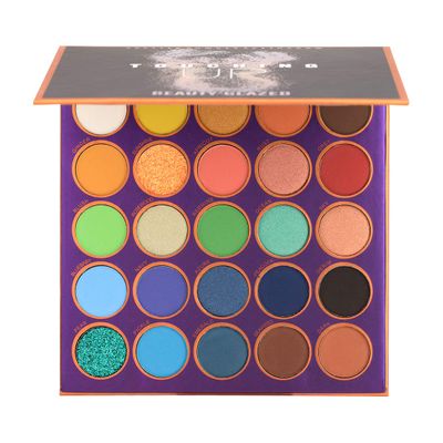 MNYUANGO Eyeshadow Palette Matte Eyeshadow Pallet Pigmented Shades Makeup Palette Set Shimmer Foils Eye Makeup Long Lasting Palette of Shades 25 Colors Waterproof and Sweatproof (TOUCHING UP)