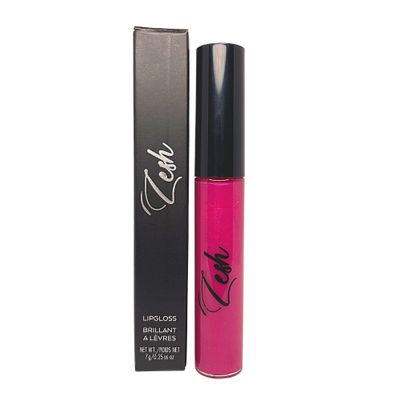 Pink Lip Gloss - Enriched with antioxidant vitamin E and natural vanillin extract, 7g, Made in Canada