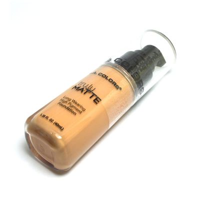 LA Colors 1 L.A. Colors  CLM357 Golden Beige  Truly Matte Liquid Foundation Powder Like Finish  Free Zipper Bag
