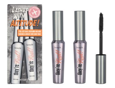 Benefit Cosmetics They&#39;re Real Beyond Mascara Duo Set Black, 0.3 Ounce (Pack of 2)