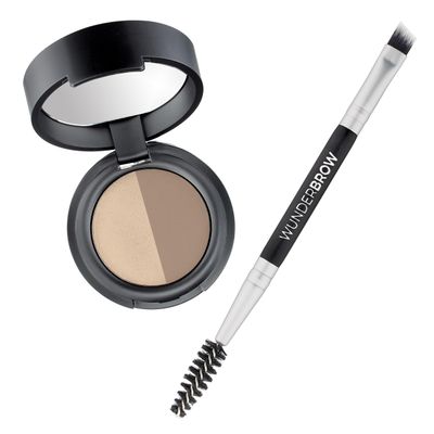 Soft Brow Define &amp; Fill Powder Duo, Includes Dual Ended Brush, Vegan and Cruelty Free (Blonde)