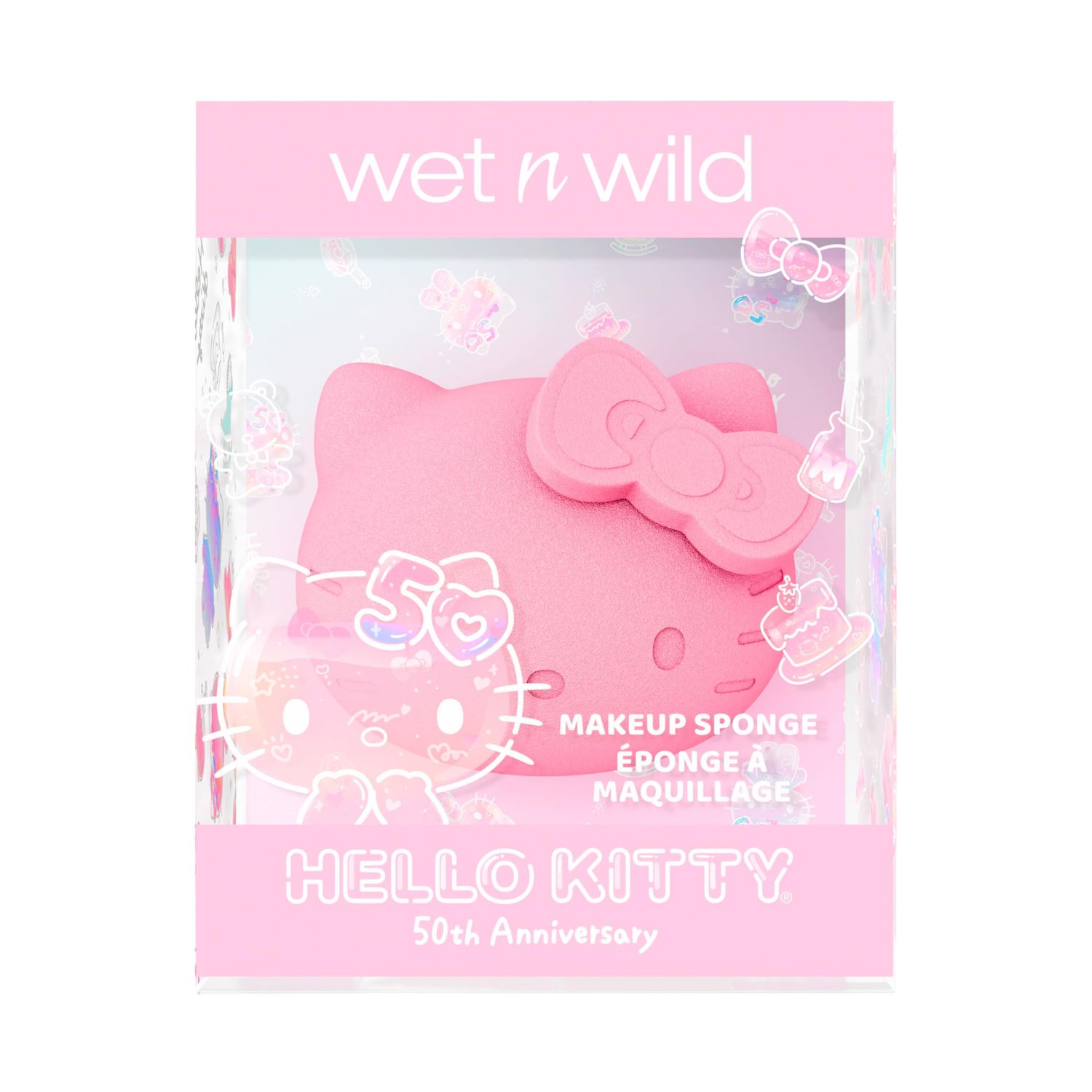 wet n wild Hello Kitty Makeup Sponge - 3D Design, Easy To Use Seamless Streak-Free Application, Cruelty-Free &amp; Vegan