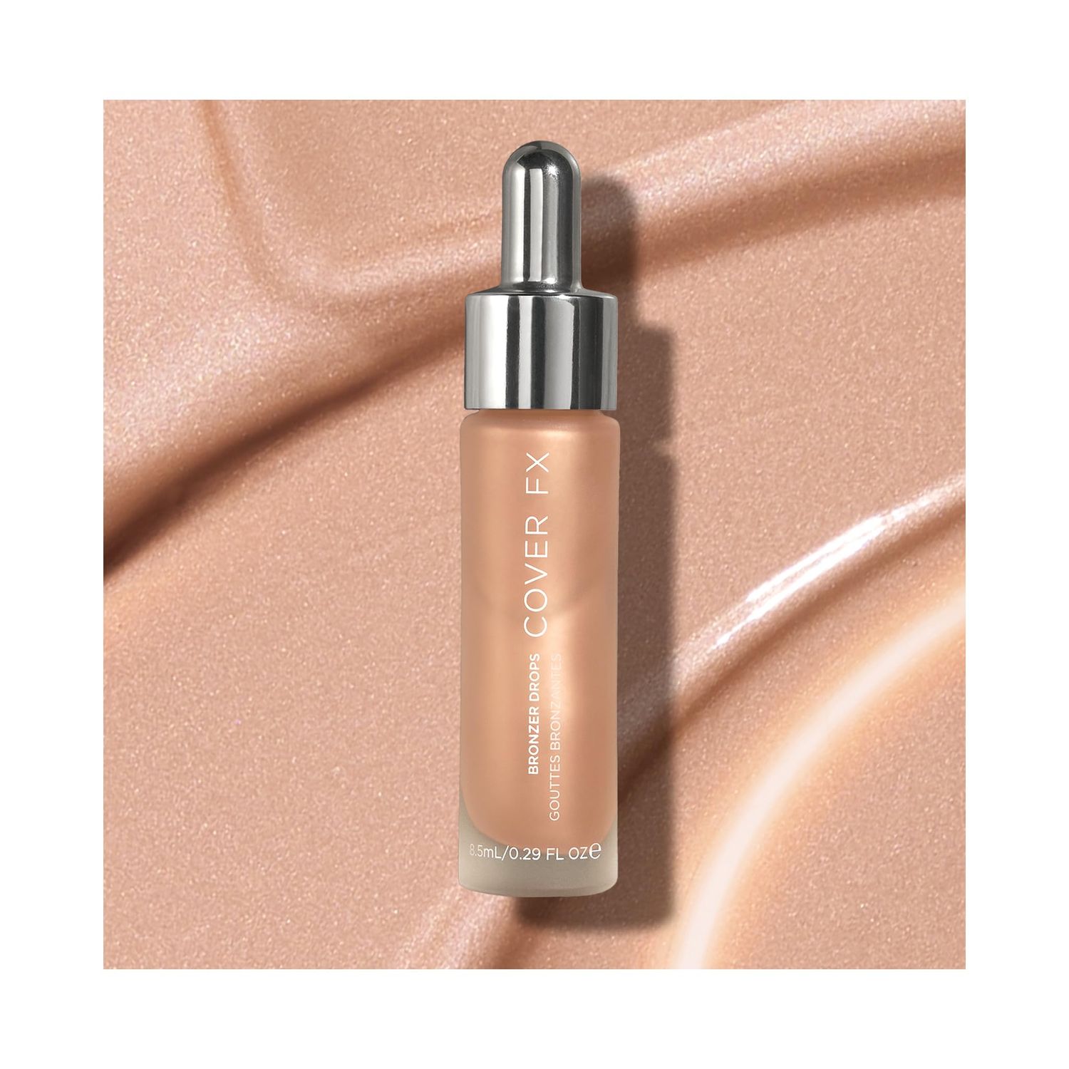 COVER FX Custom Bronzer Drops - Sunkissed Neutral Bronze - 1 Fl Oz - Radiant Glow Liquid Bronzer - Customizable Color