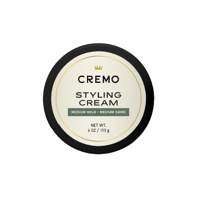 Cremo Hair Styling Cream, Barber Grade, Medium Hold, Medium Shine Hair Products, 4 Oz