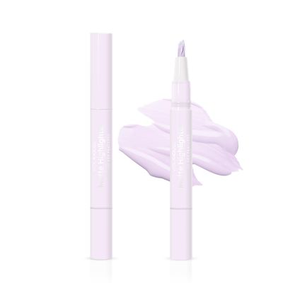 VIOLA HOUSE Highlighter Makeup Pencil, Matte Highlighter For Face Brightening, Use As a Highlighter, Eyeshadow Pencil or Concealer For Shade,Define Or Highlight Eyes (Violet, 5ml0.17fl.oz)