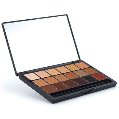 Graftobian Glamour Crme Ultra HD Foundation Super Palettes - Creme Foundation Palette, Contour Makeup, Foundation for Professional Makeup Kit, Face Makeup for Full Coverage - Inclusion Collection