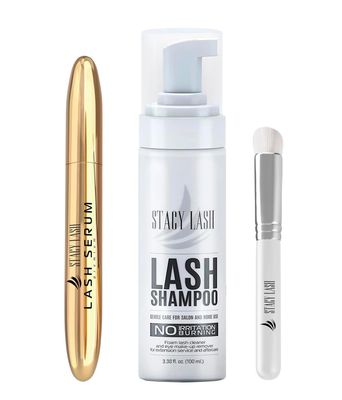 STACY LASH Lash Shampoo 100ml Eyelash Growth Serum Eye Makeup Remover  Lash Serum for Eyelash Growth and ThicknessLash Cleaning Kit of Lash Cleanser  Brush &amp; Eyelash Serum to Grow Lashes
