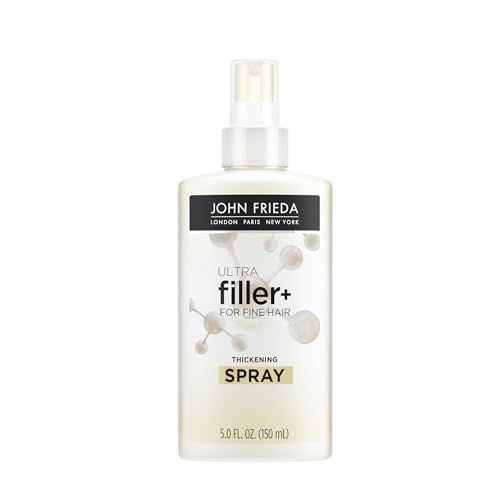 John Frieda ULTRAfiller for Fine Hair, Volumizing, Biotin and Hyaluronic Acid Hair Thickening Spray, 5 Oz