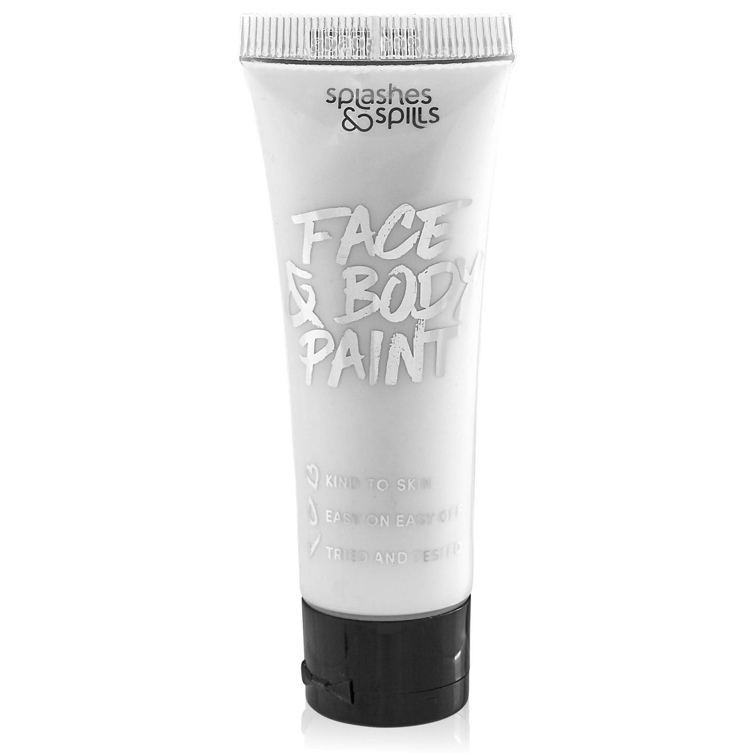 Face and Body Paint Cream, 30ml - Pretend Costume and Dress Up Makeup by Splashes &amp; Spills (White)