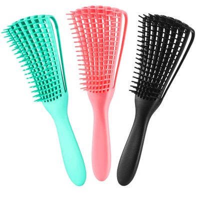 3 Pack Detangler Brush for Natural Hair, Afro AmericaAfrican Hair Textured 3a to 4c Kinky WavyCurlyCoilyWetDryOilThickLong Hair, Exfoliating Your Scalp for Beautiful