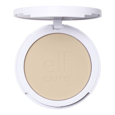 e.l.f. Camo Powder Foundation, Lightweight, Primer-Infused Buildable &amp; Long-Lasting Medium-to-Full Coverage Foundation, Fair 120 N