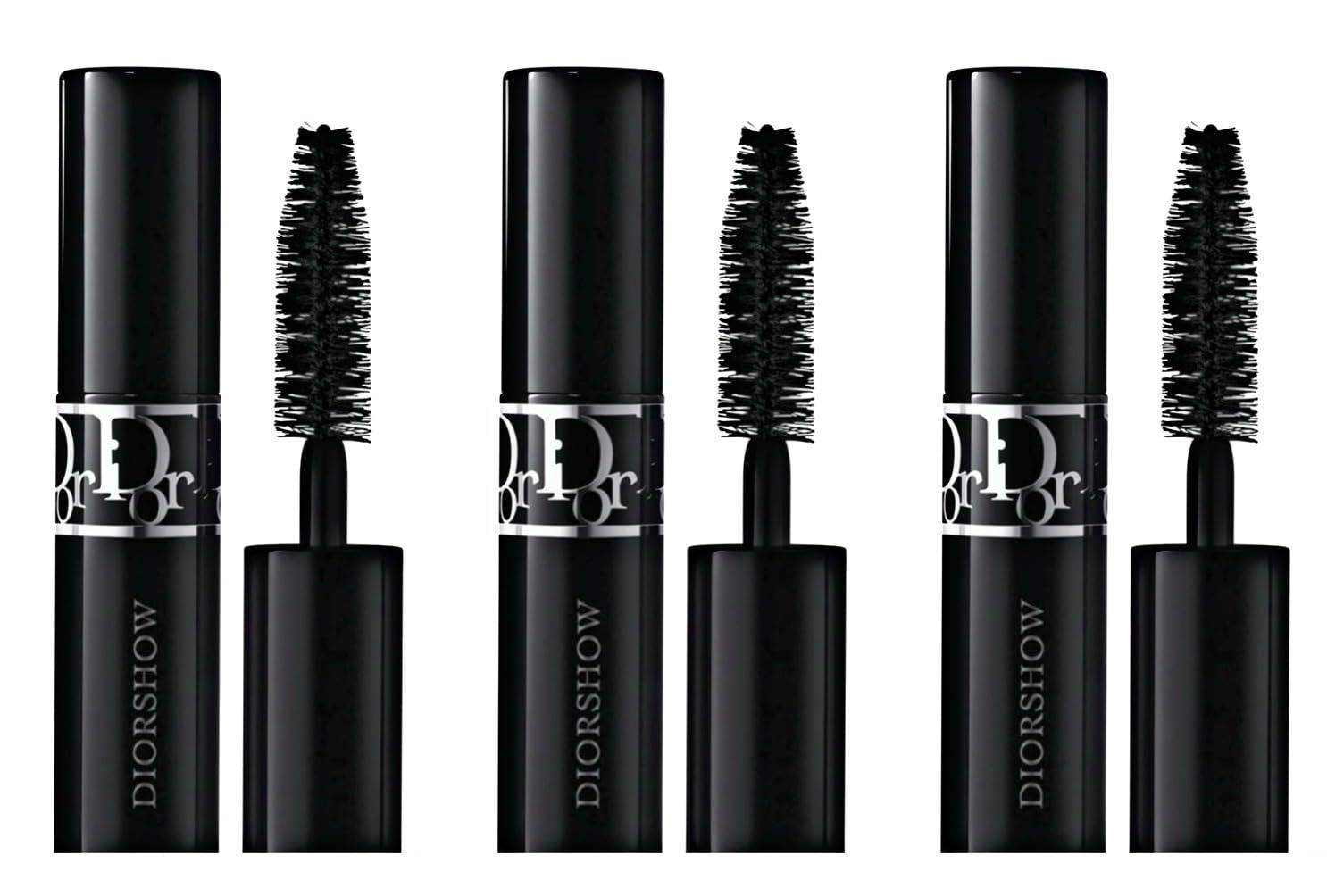 Dior Diorshow Buildable Mascara 090 Black Travel Size (Pack of 3)