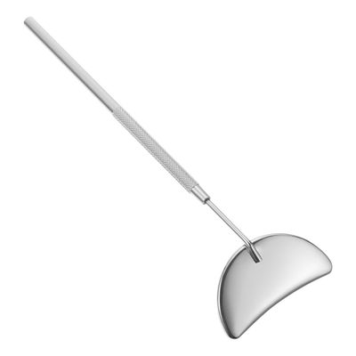 Lash Mirror Half Moon Eyelash Mirror Stainless Steel Eyelash Extensions Mirror Eyelash Supplies Makeup Tool