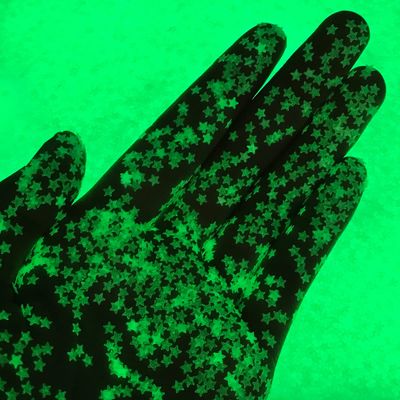 Glow in The Dark Stars - Solvent Resistant &amp; Cosmetic Grade Glitter - Perfect for tumblers, Wine Glasses, Candle Holders, Resin, Slime, Body, face, Nail, Hair, Arts &amp; Crafts &amp; More (Glow Star)