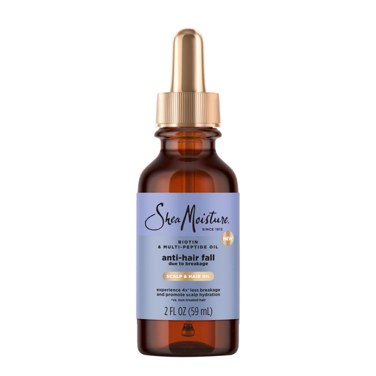 SheaMoisture Scalp &amp; Hair Oil Anti-Hair Fall for Healthy Looking Hair and Moisturized Scalp, with Biotin &amp; Multi-Peptide ScalpBoost Technology, 2 oz