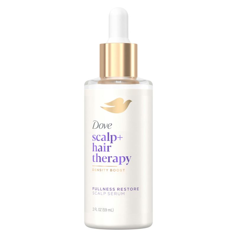 Dove Scalp  Hair Therapy Density Boost Serum Fullness Restore Visibly Thicker Hair In As Soon As 30 Days, Hydrating &amp; Fast-Absorbing, Instantly Relieves Dry Scalp 2 Fl oz