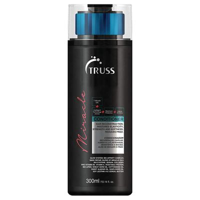 TRUSS Miracle Hair Conditioner - Anti-Aging Conditioner for Dry Hair - Use for Daily Hair Repair, Increased Shine, and UV Protection - Color-Safe and Suitable for All Hair Types (300 ml)