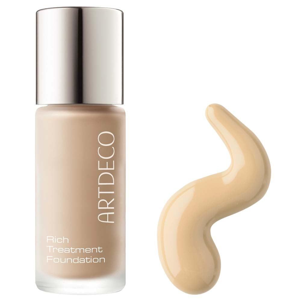 ARTDECO Rich Treatment Foundation - Vanilla Rose N12 - Conceals Imperfections &amp; Creates Flawless Complexion - Long-Lasting - Even &amp; Velvety-Smooth Finish - Water-Resistant - Vegan Makeup - 0.67 Fl Oz